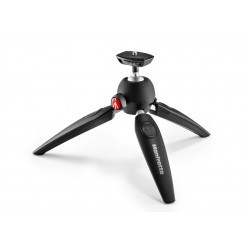 MANFROTTO PIXI EVO 2-Section Mini Tripod, black, light and compact